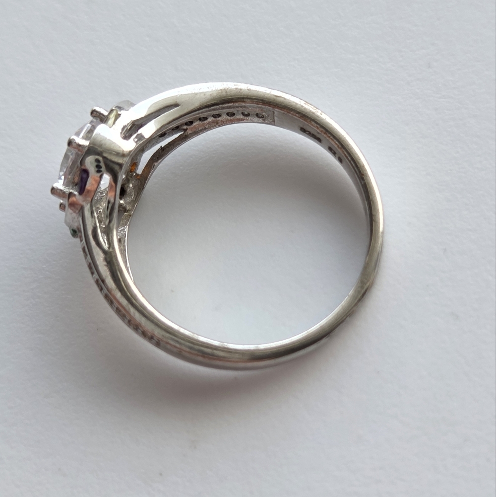 RARE✨️Rainbow 🌈 Spectrum Ring - Size 8 LGBTQ2+Pride Multicolour Charmed Aroma - Picture 14 of 14